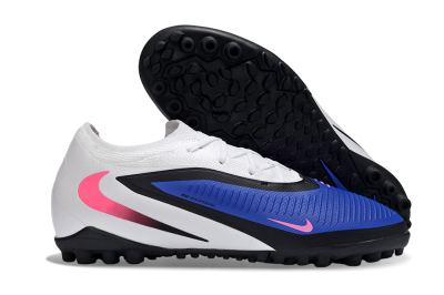 Men's Nike Phantom 6 Elite Low TF Artificial Turf Low-Tops Football Shoes - Blue/Electric Blue/Pink Blast