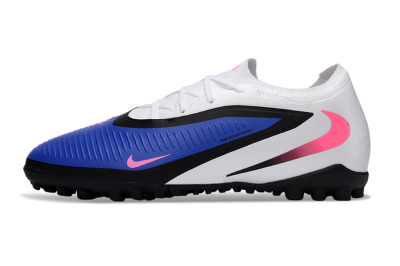 Men's Nike Phantom 6 Elite Low TF Artificial Turf Low-Tops Football Shoes - Blue/Electric Blue/Pink Blast