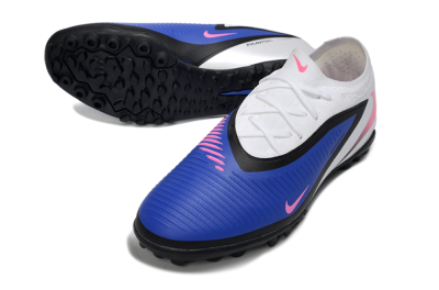 Men's Nike Phantom 6 Elite Low TF Artificial Turf Low-Tops Football Shoes - Blue/Electric Blue/Pink Blast