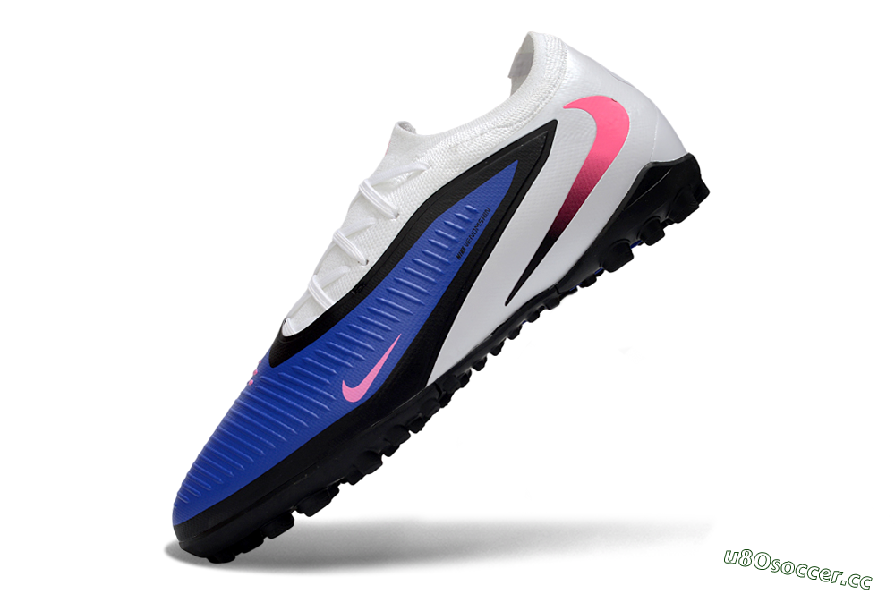 Men's Nike Phantom 6 Elite Low TF Artificial Turf Low-Tops Football Shoes - Blue/Electric Blue/Pink Blast 5