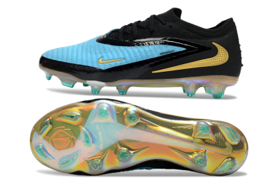 Unisex Nike Phantom 6 Elite Low FG Firm Ground Low-Tops Football Boots - Teal/Gold/Black