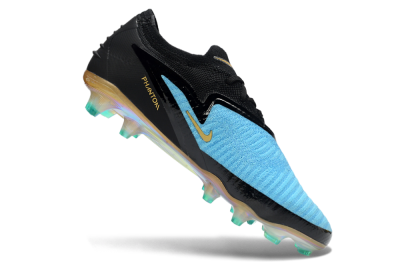 Unisex Nike Phantom 6 Elite Low FG Firm Ground Low-Tops Football Boots - Teal/Gold/Black