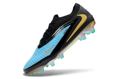Unisex Nike Phantom 6 Elite Low FG Firm Ground Low-Tops Football Boots - Teal/Gold/Black