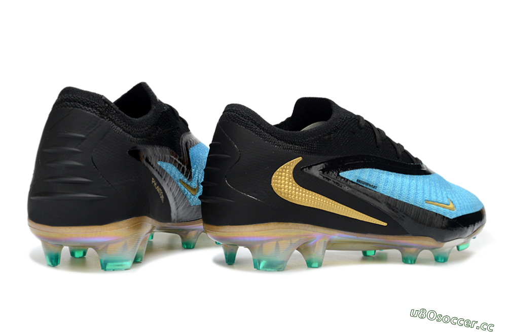 Unisex Nike Phantom 6 Elite Low FG Firm Ground Low-Tops Football Boots - Teal/Gold/Black 6