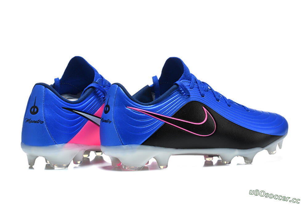 Men's Nike Tiempo Legend 11 Elite FG Firm Ground Low-Tops Football Boots - Blue/Electric Blue/Black 9