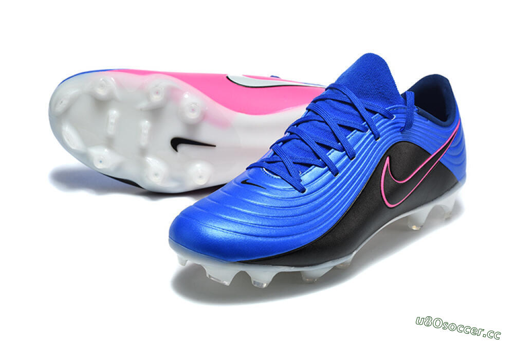 Men's Nike Tiempo Legend 11 Elite FG Firm Ground Low-Tops Football Boots - Blue/Electric Blue/Black 3