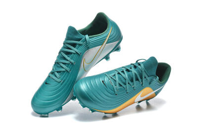 Men's Nike Tiempo Legend 11 Elite FG Firm Ground Low-Tops Football Boots - Teal/Sunset Yellow/Deep Teal