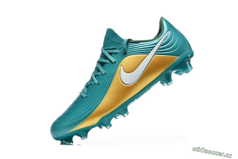 Men's Nike Tiempo Legend 11 Elite FG Firm Ground Low-Tops Football Boots - Teal/Sunset Yellow/Deep Teal 8