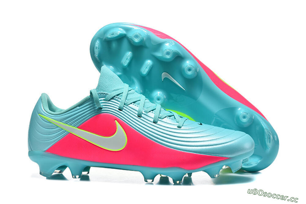 Men's Nike Tiempo Legend 11 Elite FG Firm Ground Low-Tops Football Boots - Aqua/Coral Glow/Neon Lime 2