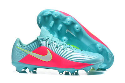 Men's Nike Tiempo Legend 11 Elite FG Firm Ground Low-Tops Football Boots - Aqua/Coral Glow/Neon Lime