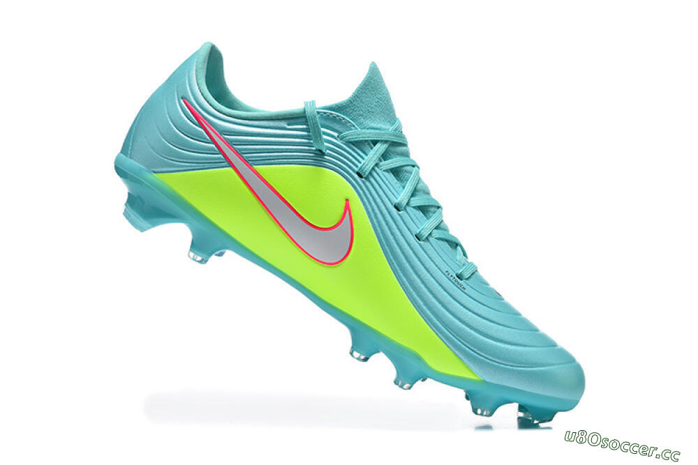 Men's Nike Tiempo Legend 11 Elite FG Firm Ground Low-Tops Football Boots - Aqua/Coral Glow/Neon Lime 7