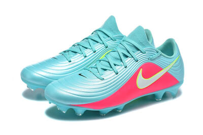 Men's Nike Tiempo Legend 11 Elite FG Firm Ground Low-Tops Football Boots - Aqua/Coral Glow/Neon Lime
