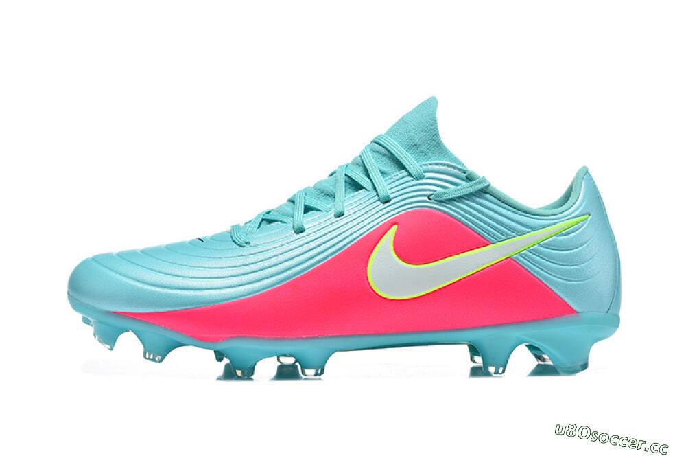 Men's Nike Tiempo Legend 11 Elite FG Firm Ground Low-Tops Football Boots - Aqua/Coral Glow/Neon Lime 0