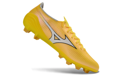 Men's Mizuno Alpha 3 FG Firm Ground Low-Tops Football Boots - Yellow/Bright Sunshine/Golden Glow