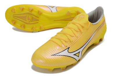Men's Mizuno Alpha 3 FG Firm Ground Low-Tops Football Boots - Yellow/Bright Sunshine/Golden Glow