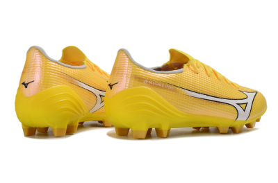 Men's Mizuno Alpha 3 FG Firm Ground Low-Tops Football Boots - Yellow/Bright Sunshine/Golden Glow