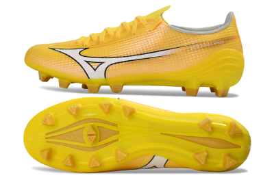 Men's Mizuno Alpha 3 FG Firm Ground Low-Tops Football Boots - Yellow/Bright Sunshine/Golden Glow