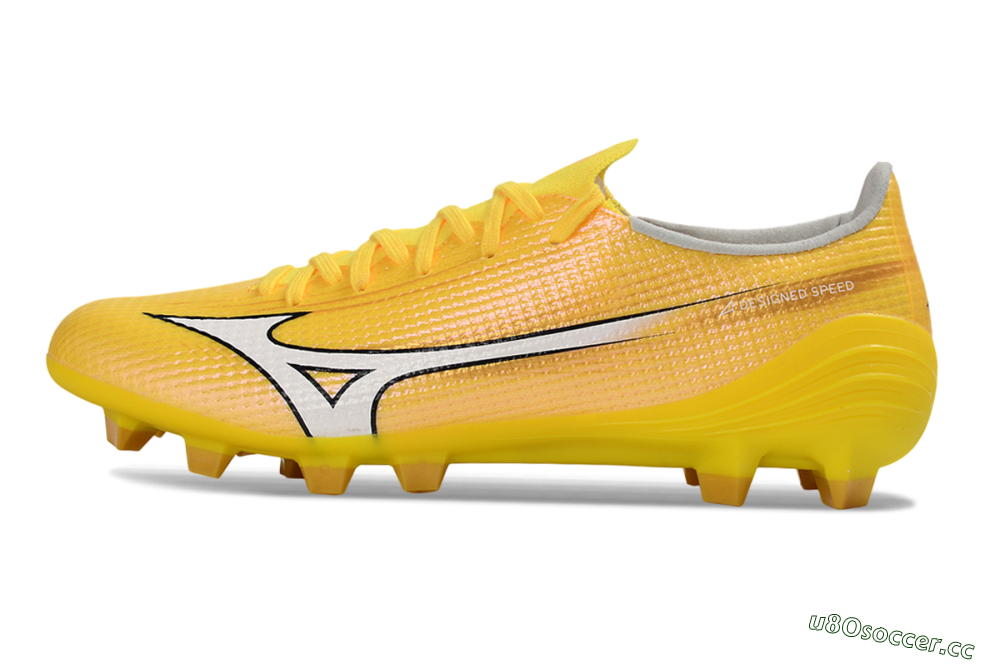 Men's Mizuno Alpha 3 FG Firm Ground Low-Tops Football Boots - Yellow/Bright Sunshine/Golden Glow 0