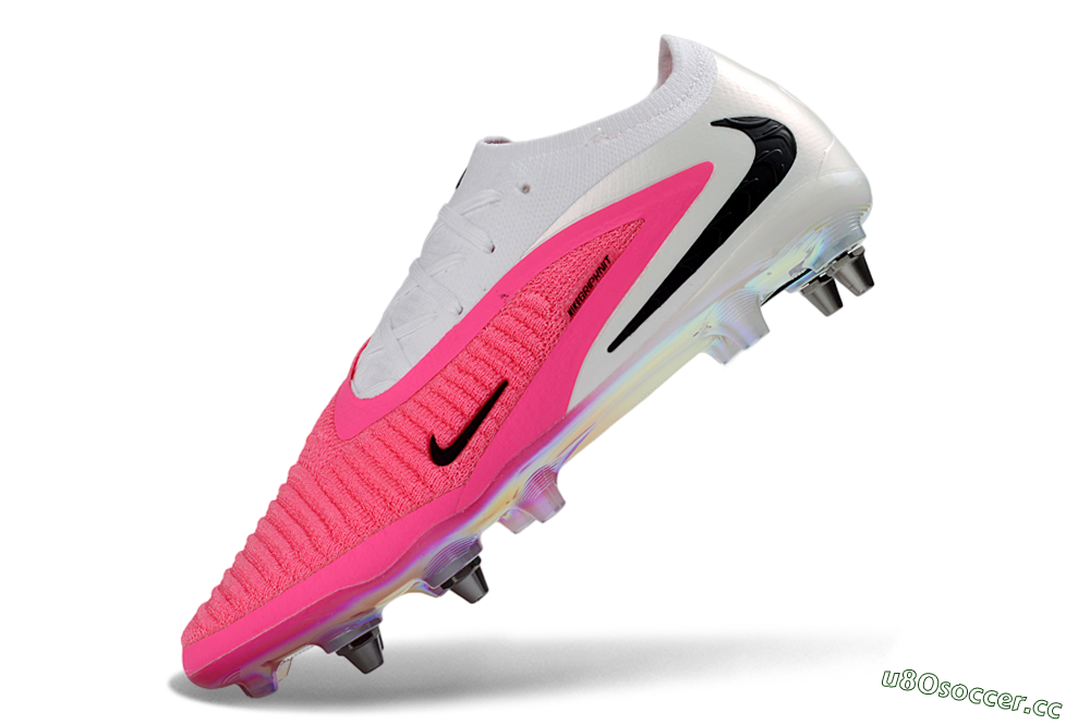 Men's Nike Phantom 6 Elite Low SG Soft Ground Low-Tops Football Boots - Pink/Neon Pink/White 5