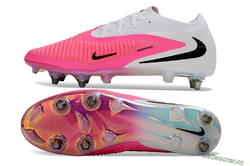 Men's Nike Phantom 6 Elite Low SG Soft Ground Low-Tops Football Boots - Pink/Neon Pink/White 1
