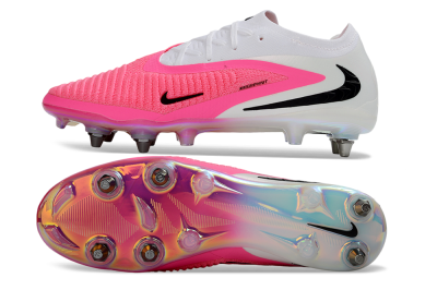 Men's Nike Phantom 6 Elite Low SG Soft Ground Low-Tops Football Boots - Pink/Neon Pink/White