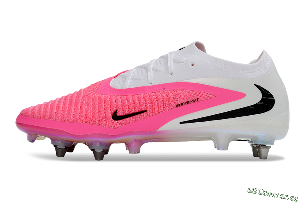 Men's Nike Phantom 6 Elite Low SG Soft Ground Low-Tops Football Boots - Pink/Neon Pink/White 0