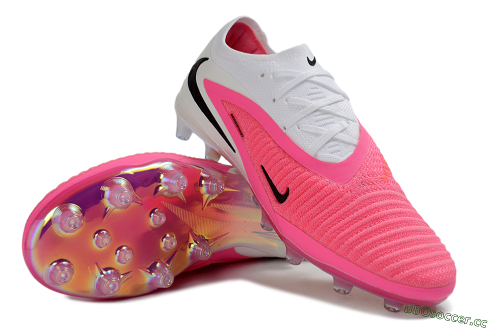 Men's Nike Phantom 6 Elite Low AG Artificial Grass Low-Tops Football Boots - Pink/Neon Pink/White 3