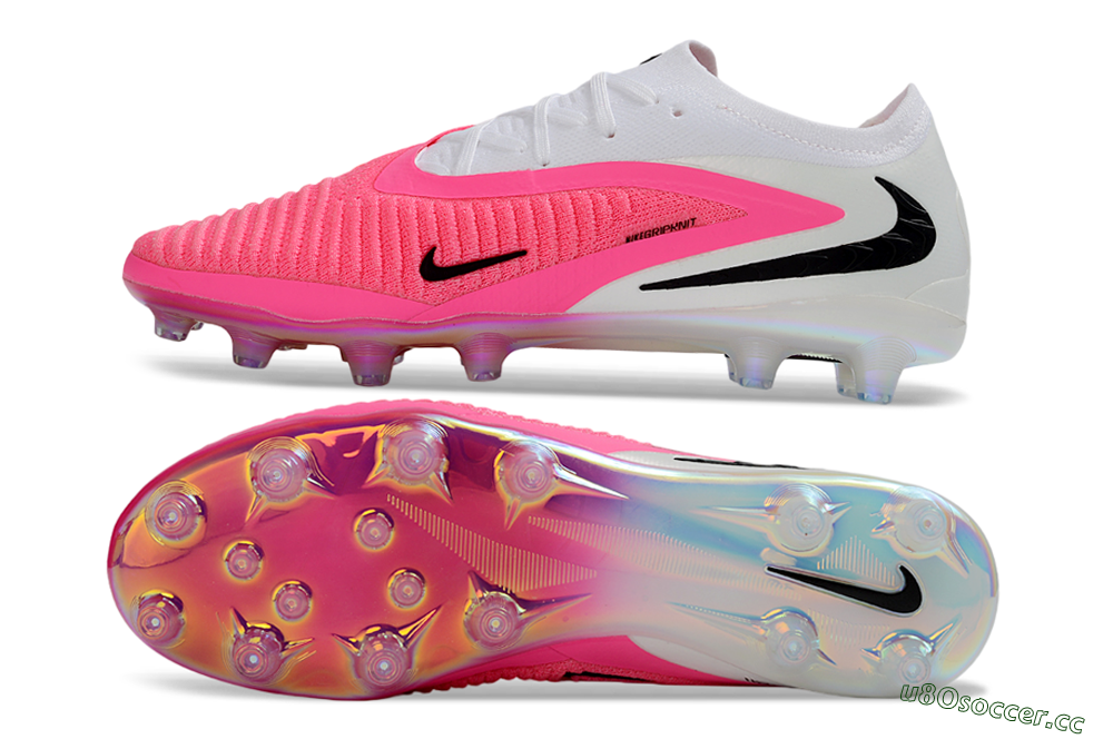 Men's Nike Phantom 6 Elite Low AG Artificial Grass Low-Tops Football Boots - Pink/Neon Pink/White 1