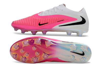 Men's Nike Phantom 6 Elite Low AG Artificial Grass Low-Tops Football Boots - Pink/Neon Pink/White