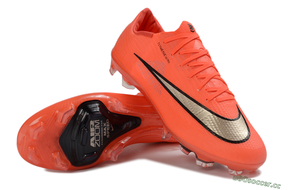 Unisex Nike Air Zoom Mercurial Superfly 11 FG Firm Ground Low-Tops Football Boots - Orange/Electric Orange/Black 3