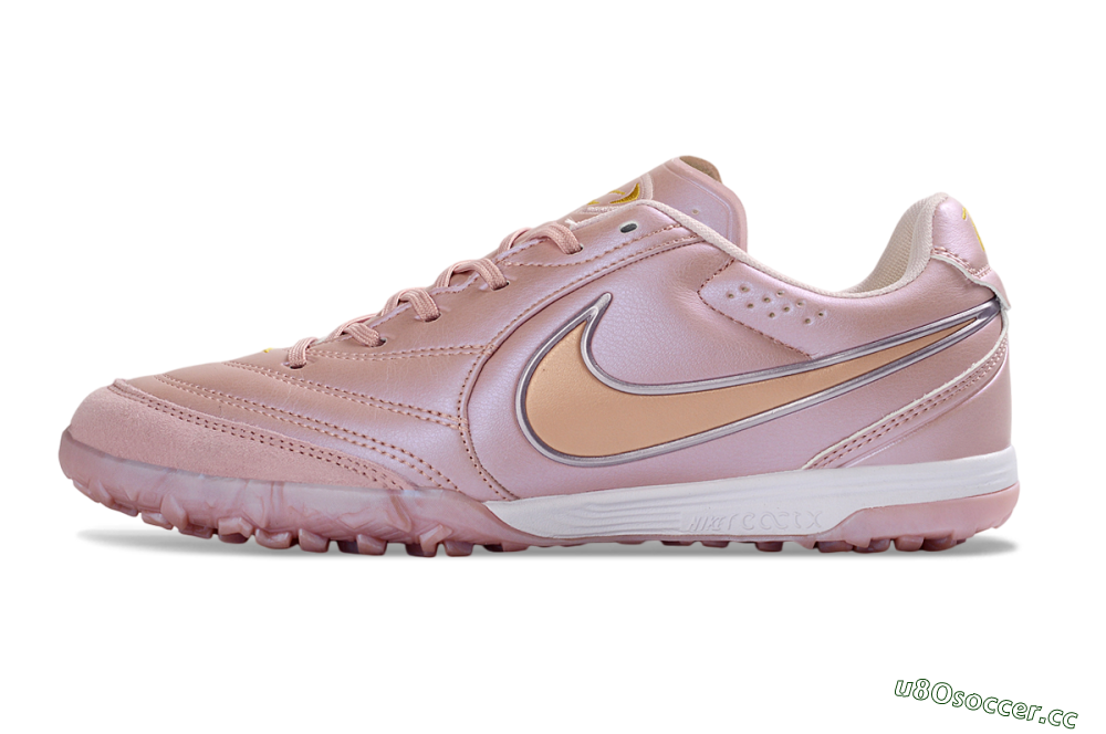Men's Nike Tiempo Legend 11 Elite TF Artificial Turf Low-Tops Football Shoes - Pink/Soft Rose/Golden Blush 0