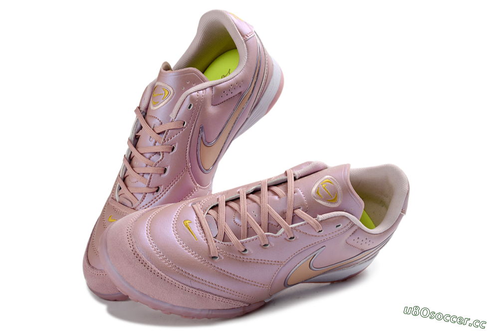 Men's Nike Tiempo Legend 11 Elite TF Artificial Turf Low-Tops Football Shoes - Pink/Soft Rose/Golden Blush 3