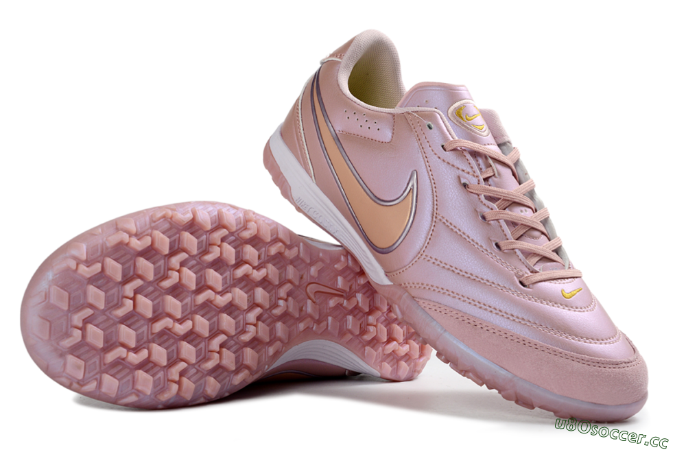 Men's Nike Tiempo Legend 11 Elite TF Artificial Turf Low-Tops Football Shoes - Pink/Soft Rose/Golden Blush 1