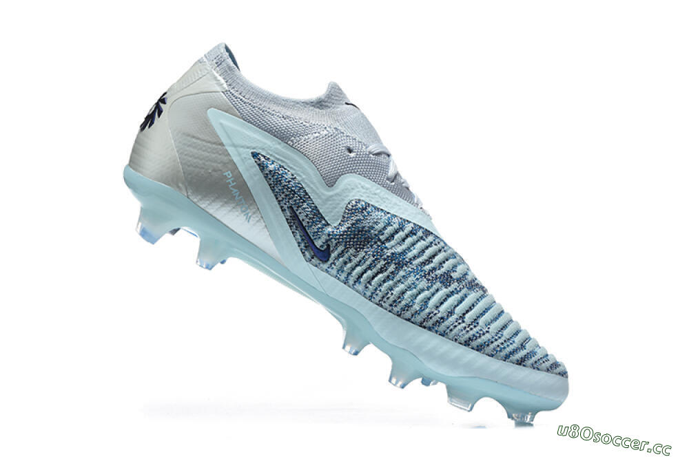 Men's Nike Phantom 6 Elite Low FG Firm Ground Low-Tops Football Boots - Blue/Ocean Breeze/Steel Blue 7