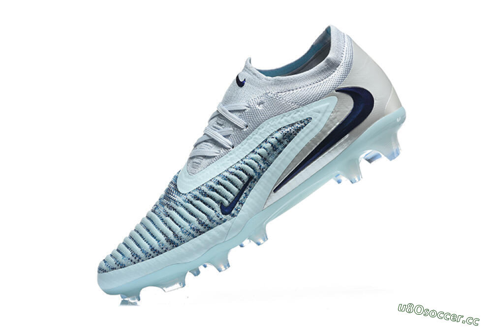 Men's Nike Phantom 6 Elite Low FG Firm Ground Low-Tops Football Boots - Blue/Ocean Breeze/Steel Blue 8