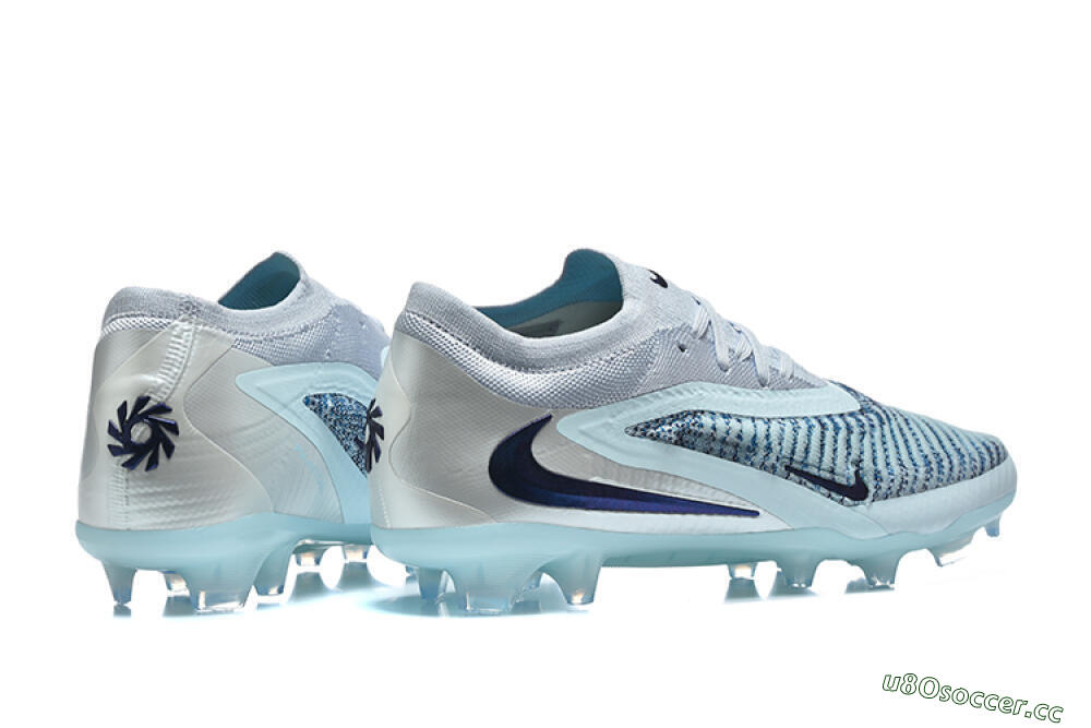 Men's Nike Phantom 6 Elite Low FG Firm Ground Low-Tops Football Boots - Blue/Ocean Breeze/Steel Blue 9