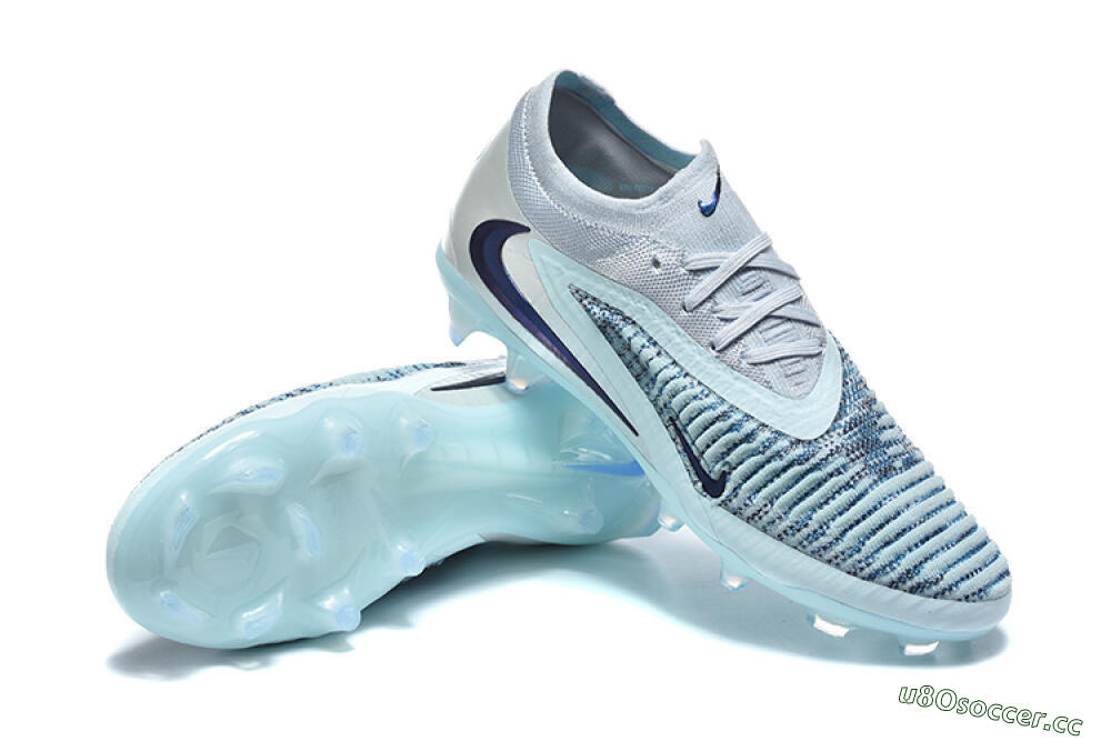 Men's Nike Phantom 6 Elite Low FG Firm Ground Low-Tops Football Boots - Blue/Ocean Breeze/Steel Blue 4