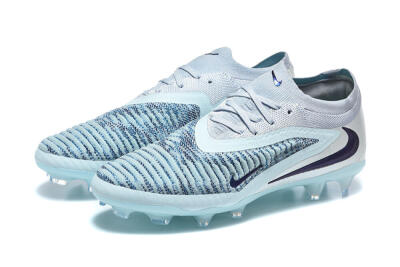Men's Nike Phantom 6 Elite Low FG Firm Ground Low-Tops Football Boots - Blue/Ocean Breeze/Steel Blue