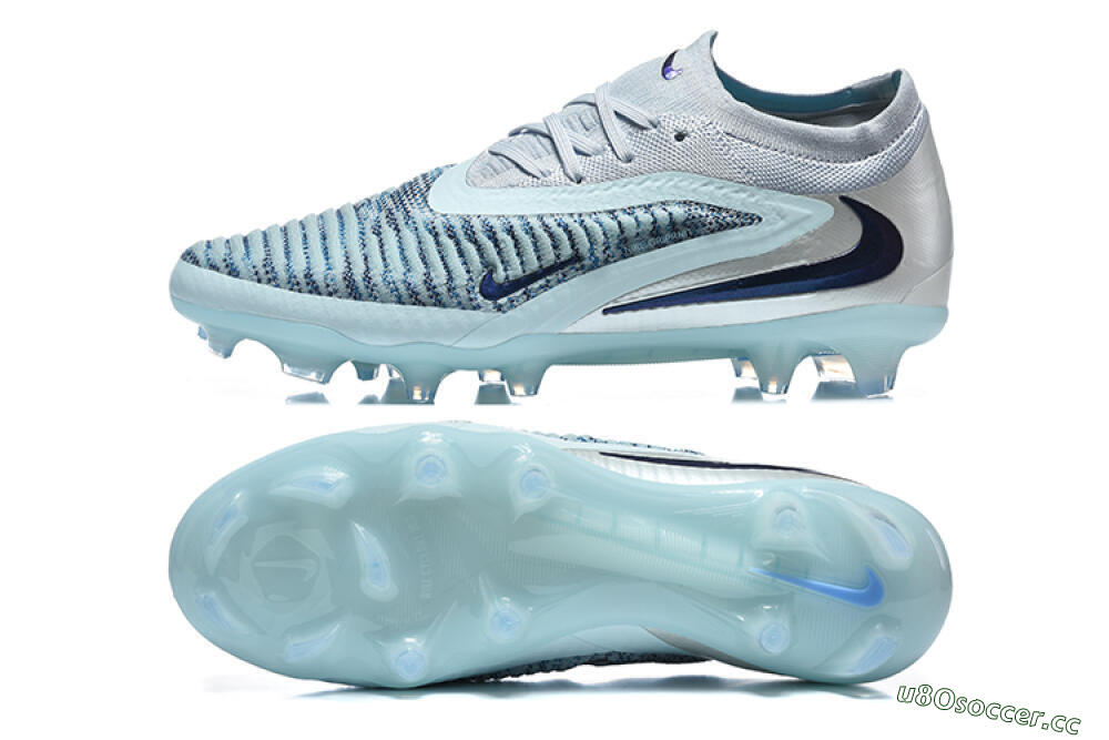 Men's Nike Phantom 6 Elite Low FG Firm Ground Low-Tops Football Boots - Blue/Ocean Breeze/Steel Blue 1