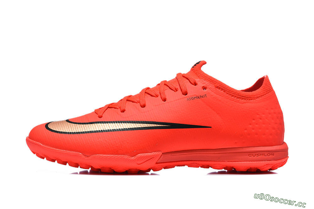 Unisex Nike Air Zoom Mercurial Varpor 17 Elite TF Artificial Turf Low-Tops Football Shoes - Red/Bright Red/Gold Accent 0