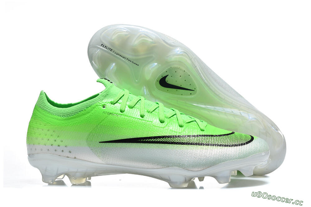 Unisex Nike Air Zoom Mercurial Varpor 17 Elite FG Firm Ground Low-Tops Football Boots - Green/Neon Green/White 2