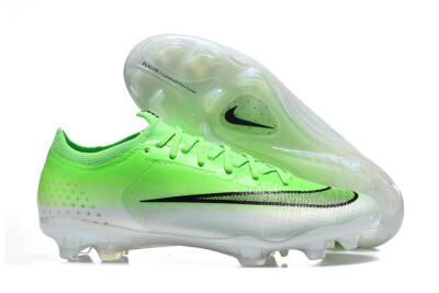 Unisex Nike Air Zoom Mercurial Varpor 17 Elite FG Firm Ground Low-Tops Football Boots - Green/Neon Green/White