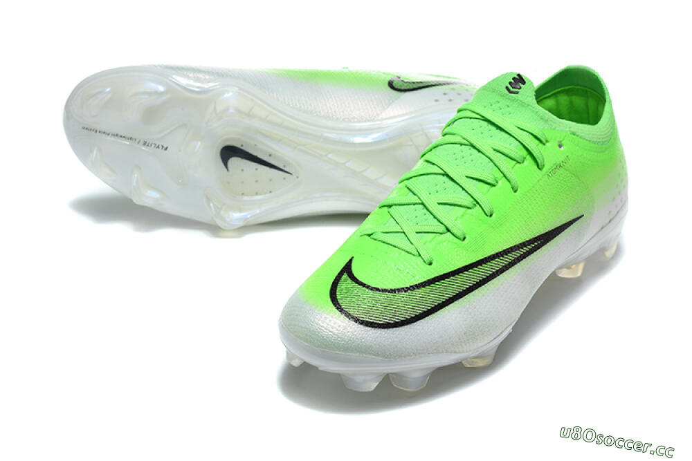 Unisex Nike Air Zoom Mercurial Varpor 17 Elite FG Firm Ground Low-Tops Football Boots - Green/Neon Green/White 3