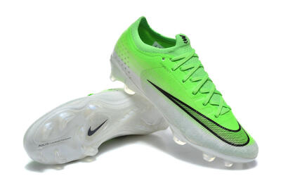 Unisex Nike Air Zoom Mercurial Varpor 17 Elite FG Firm Ground Low-Tops Football Boots - Green/Neon Green/White