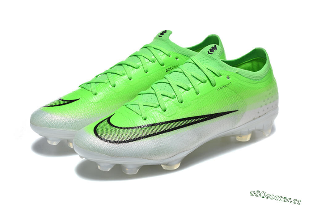 Unisex Nike Air Zoom Mercurial Varpor 17 Elite FG Firm Ground Low-Tops Football Boots - Green/Neon Green/White 5