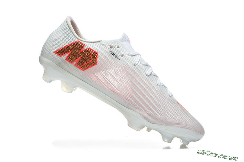 Unisex Nike Air Zoom Mercurial Superfly 11 FG Firm Ground Low-Tops Football Boots - White/Bright Red/Light Gray 7