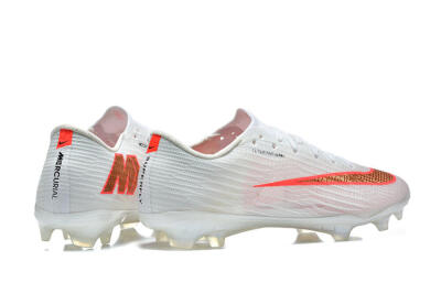 Unisex Nike Air Zoom Mercurial Superfly 11 FG Firm Ground Low-Tops Football Boots - White/Bright Red/Light Gray