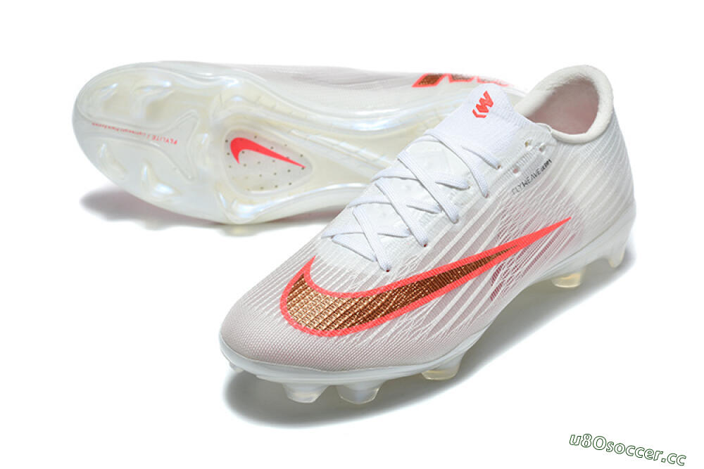 Unisex Nike Air Zoom Mercurial Superfly 11 FG Firm Ground Low-Tops Football Boots - White/Bright Red/Light Gray 3