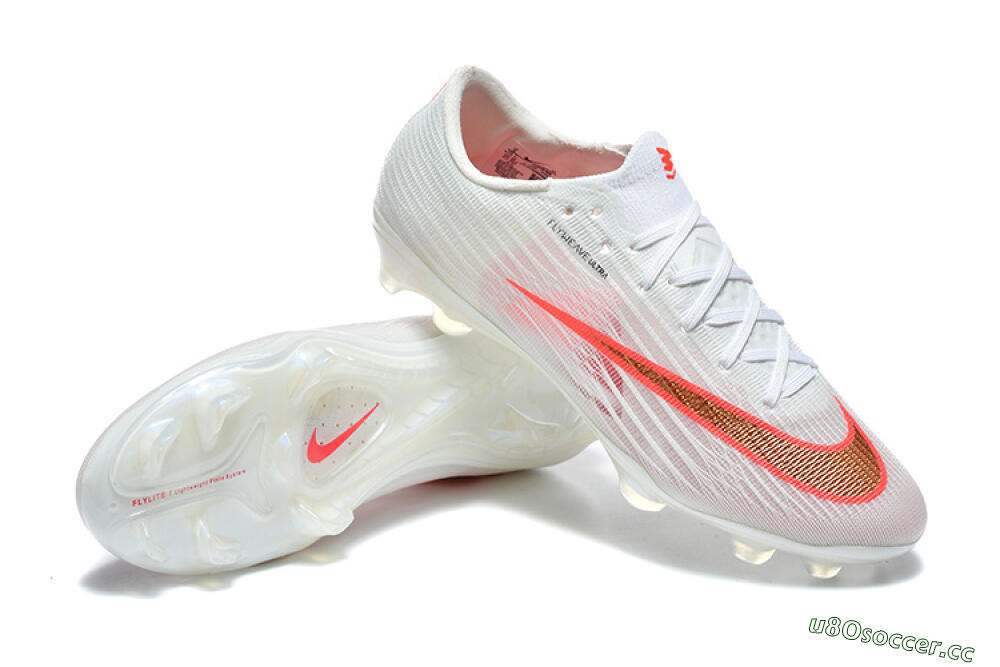 Unisex Nike Air Zoom Mercurial Superfly 11 FG Firm Ground Low-Tops Football Boots - White/Bright Red/Light Gray 4
