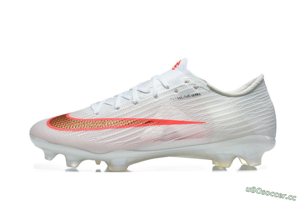 Unisex Nike Air Zoom Mercurial Superfly 11 FG Firm Ground Low-Tops Football Boots - White/Bright Red/Light Gray 0